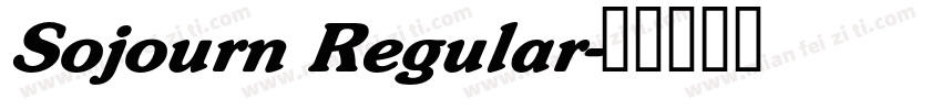 Sojourn Regular字体转换